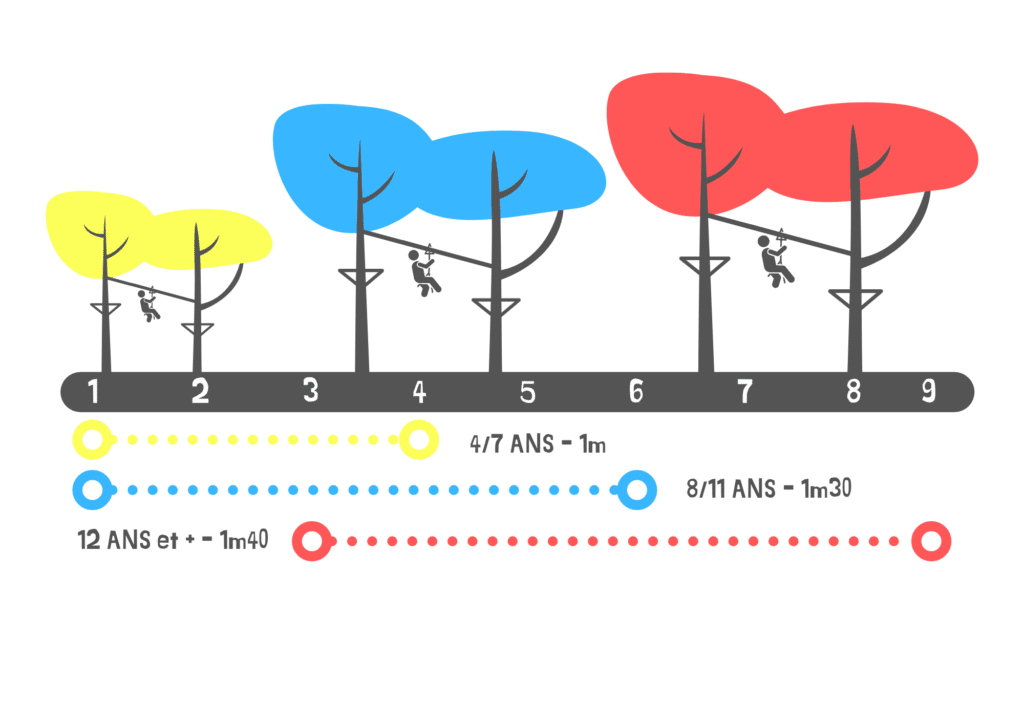 Infographie Parcours Accrobranche